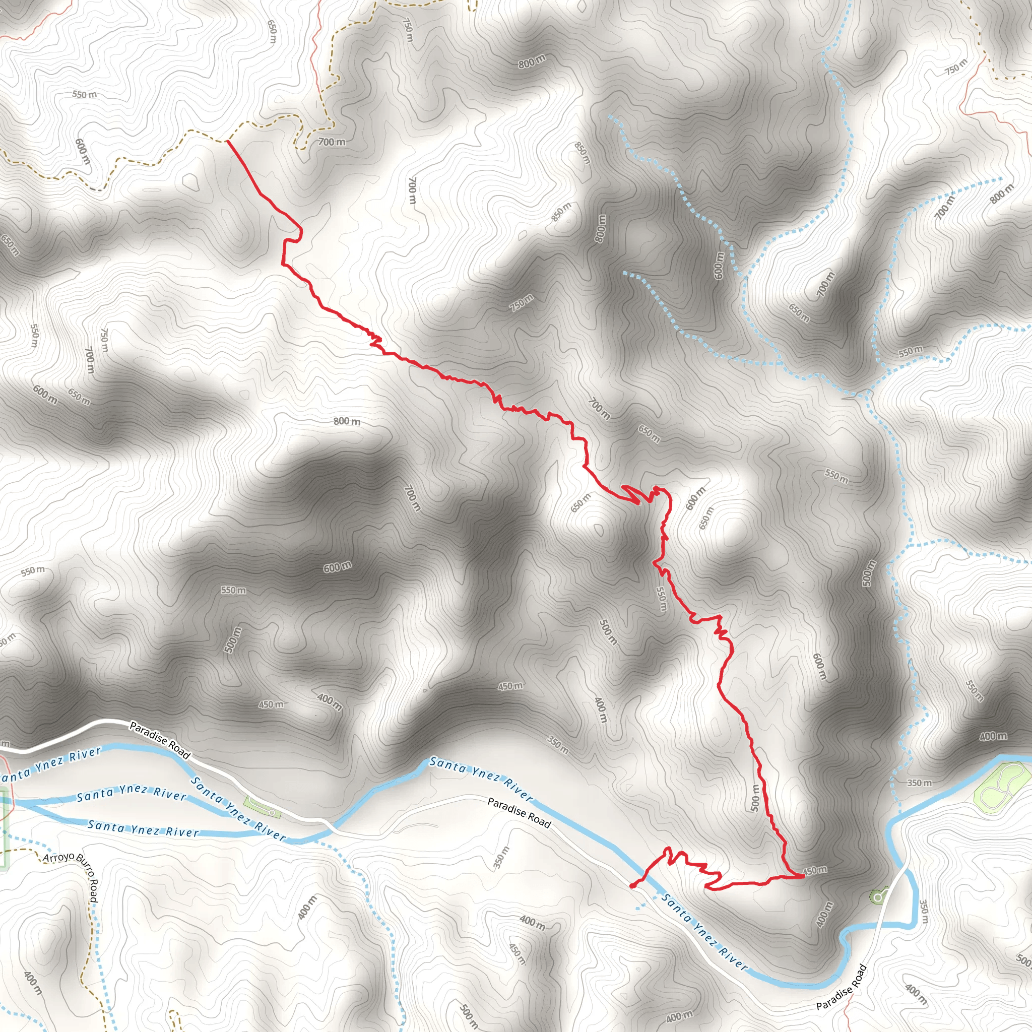 Camuesa Connector Trail mobile static map