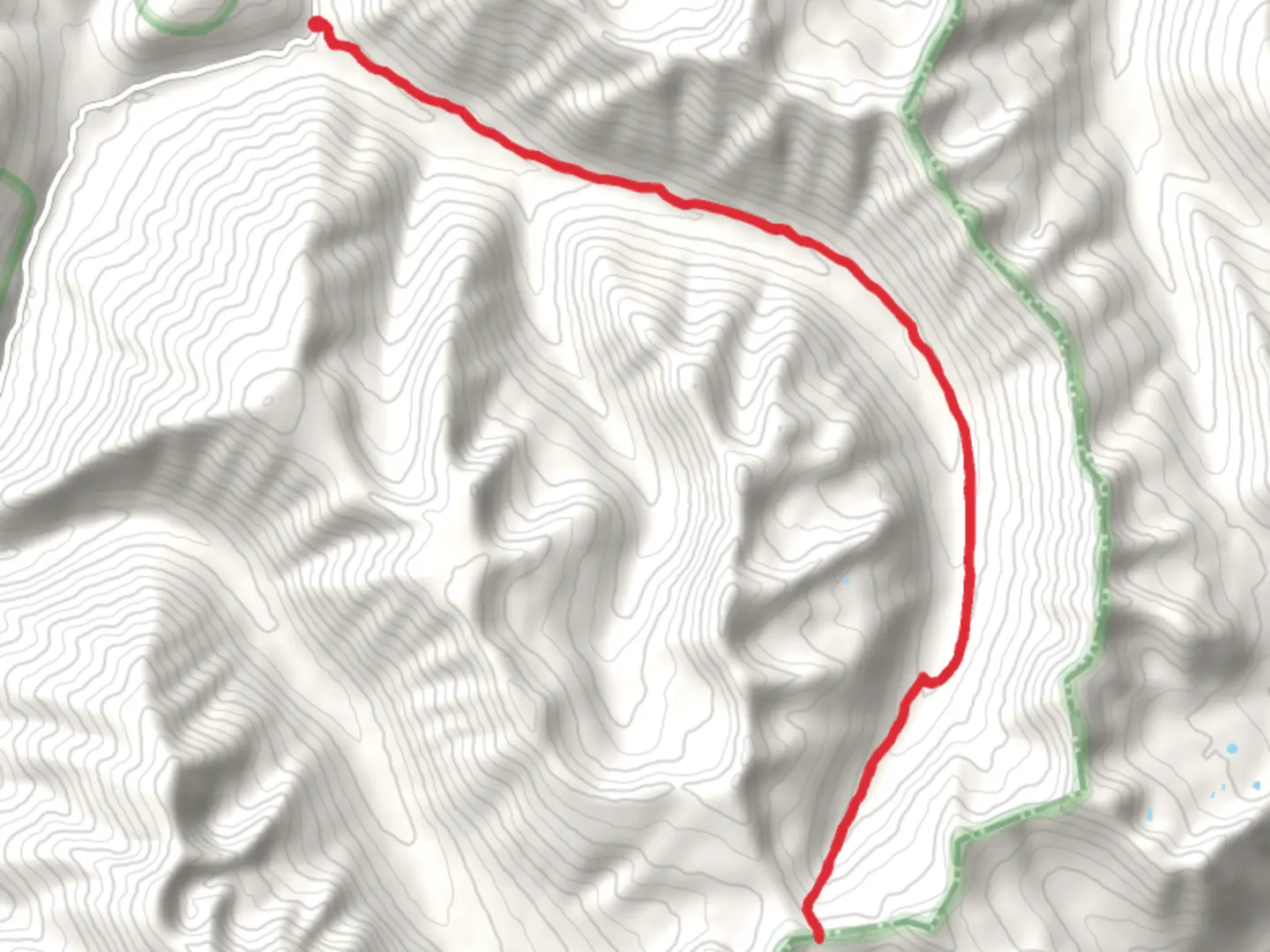 An image depicting the trail Blue Sky Trail and its surrounding area.