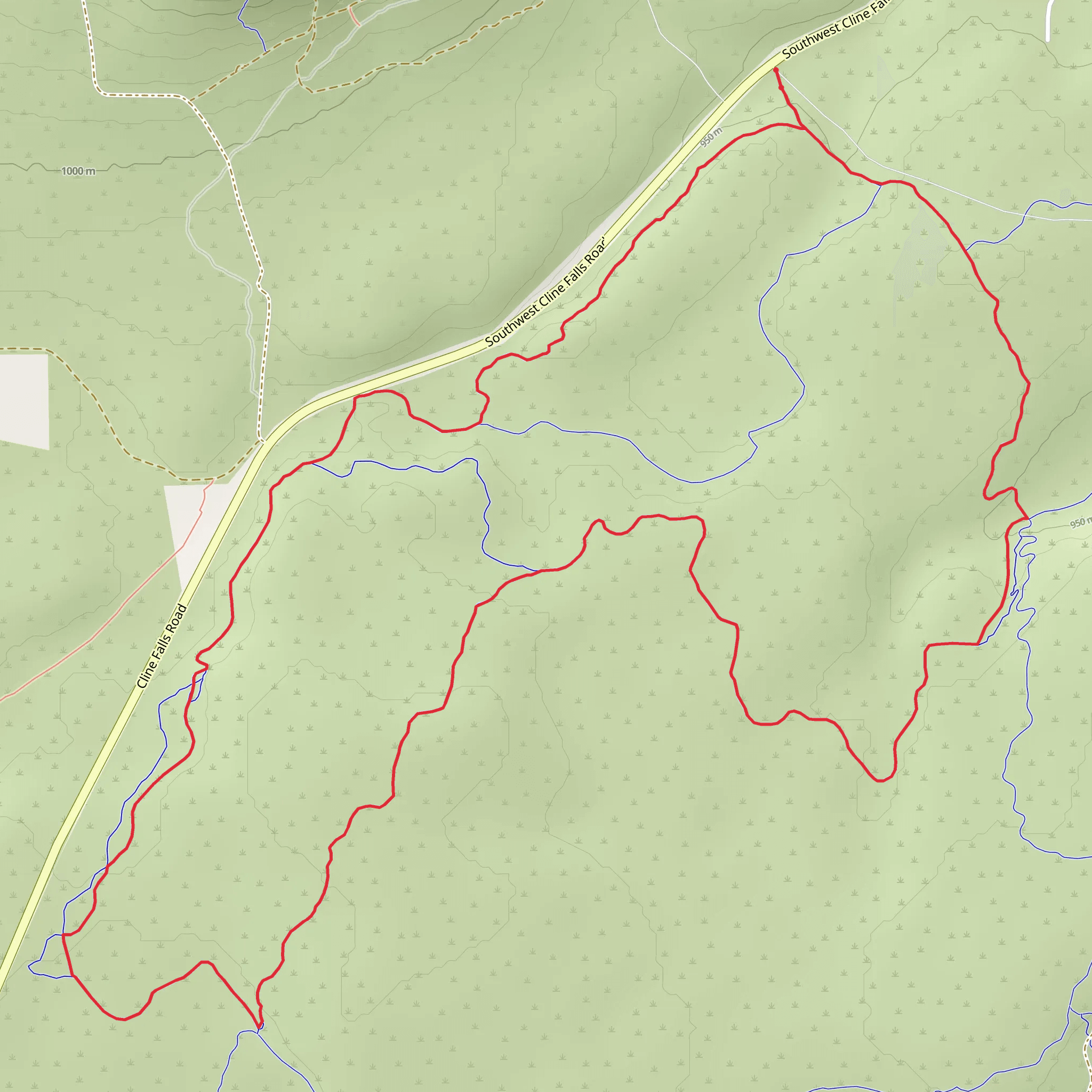 Oregon Sunshine and Lost Dream Loop Trail mobile static map