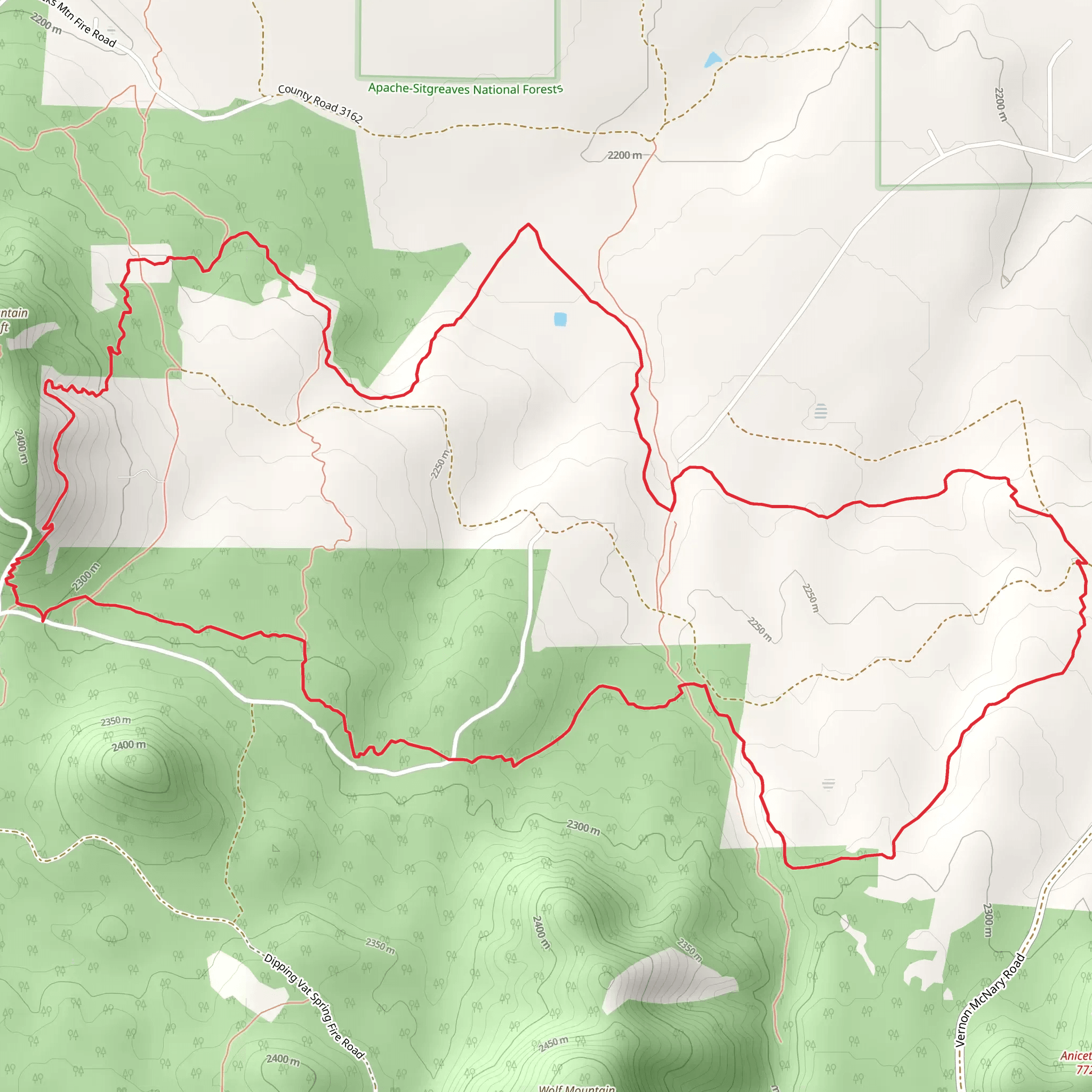 Land of the Pioneers Trail mobile static map