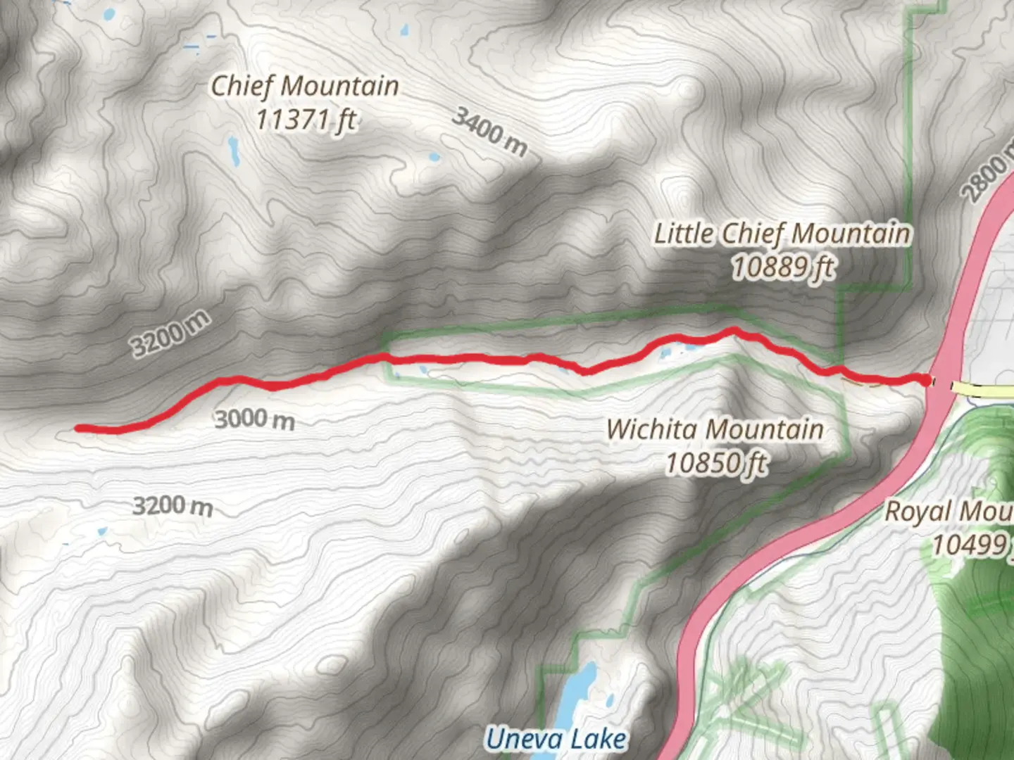An image depicting the trail North Ten Mile Trail and its surrounding area.