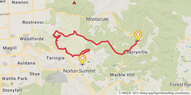 Heysen Trail stage 13 Map