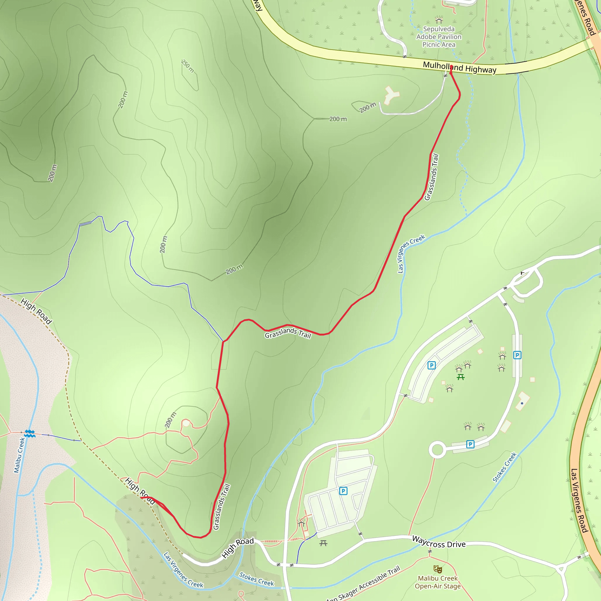 Grassland Trail mobile static map