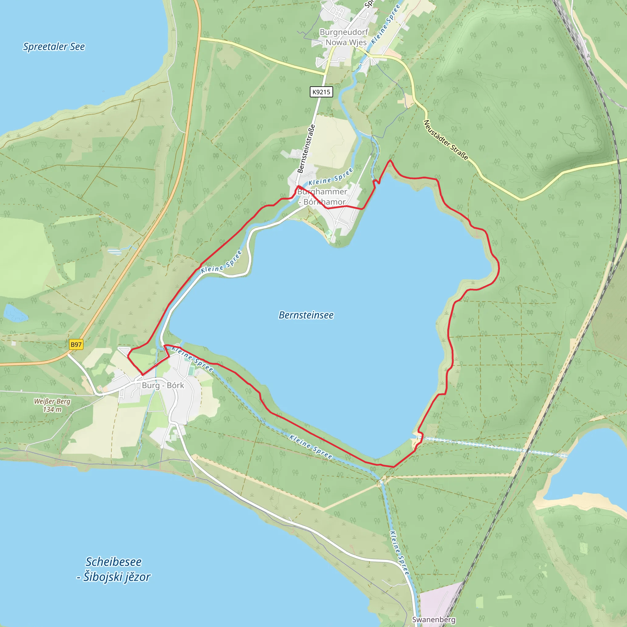 Bernstein See Loop mobile static map