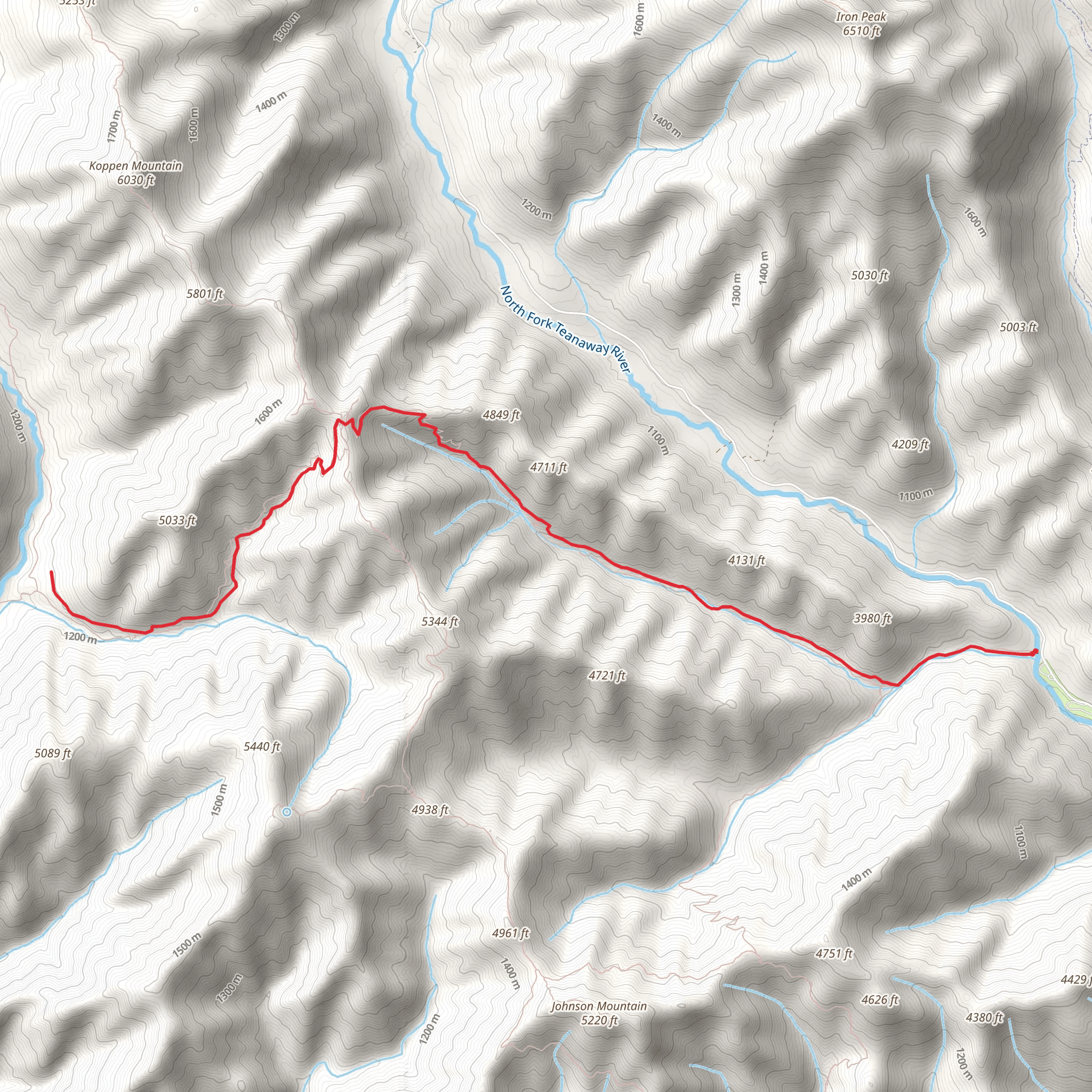 Johnson Medra Trail mobile static map