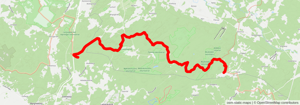 Skåneleden 1 stage 11 Map