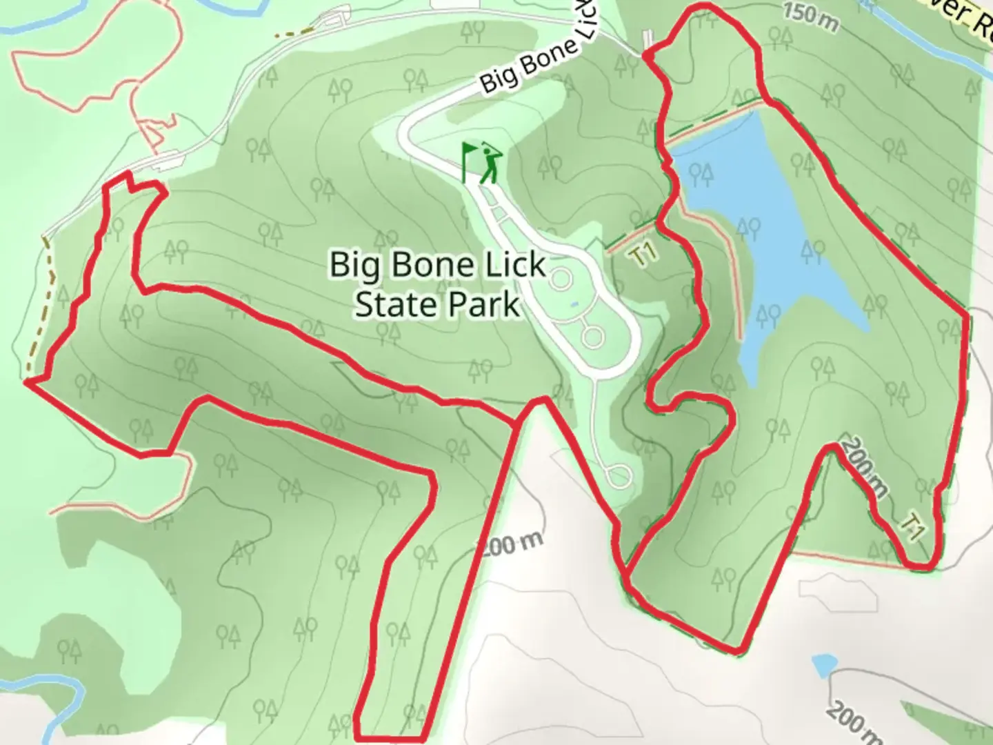 An image depicting the trail Coralberry and Cedar Run Loop Trail and its surrounding area.