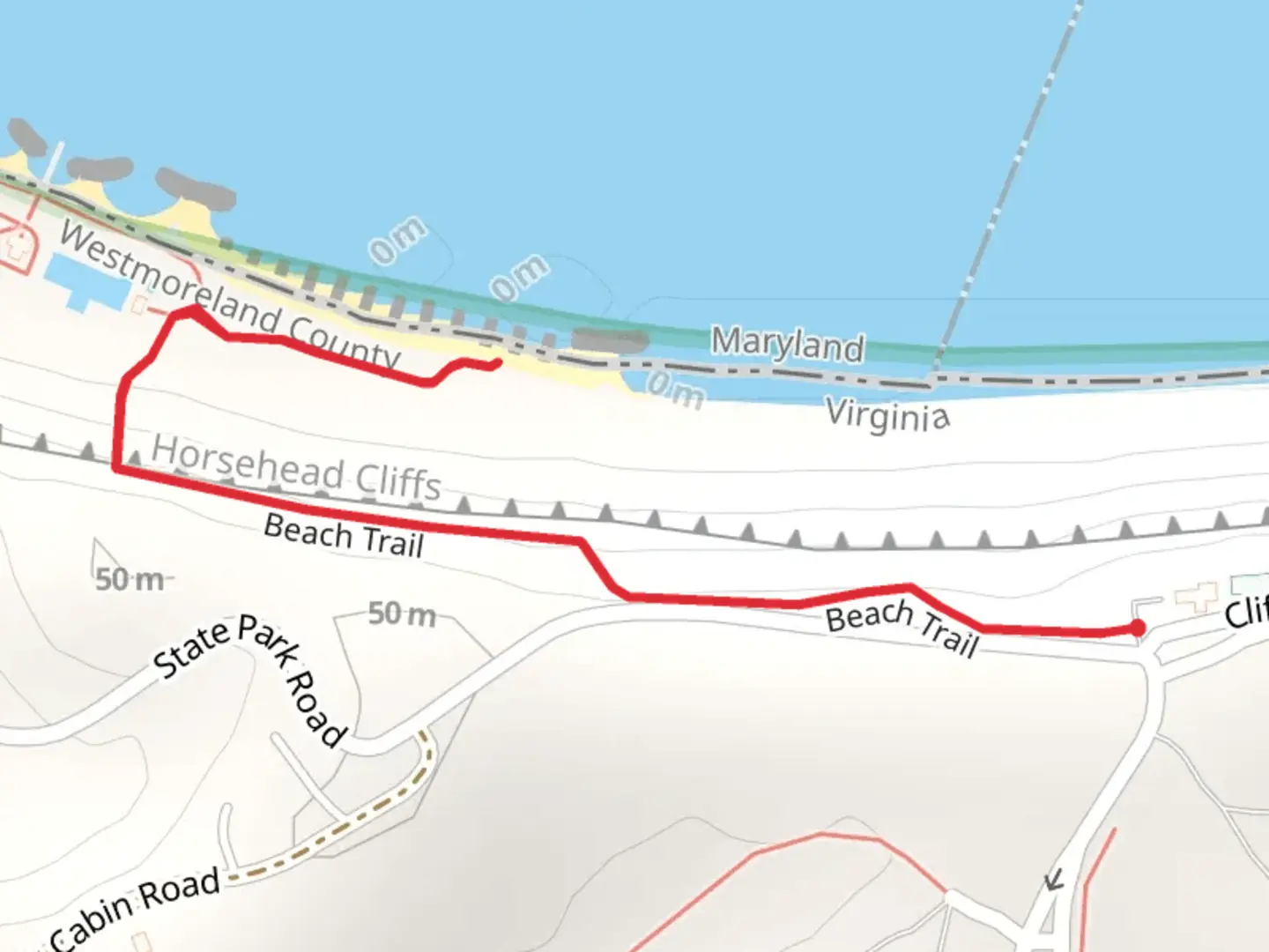 An image depicting the trail Horsehead Cliffs - Beach Trail and its surrounding area.