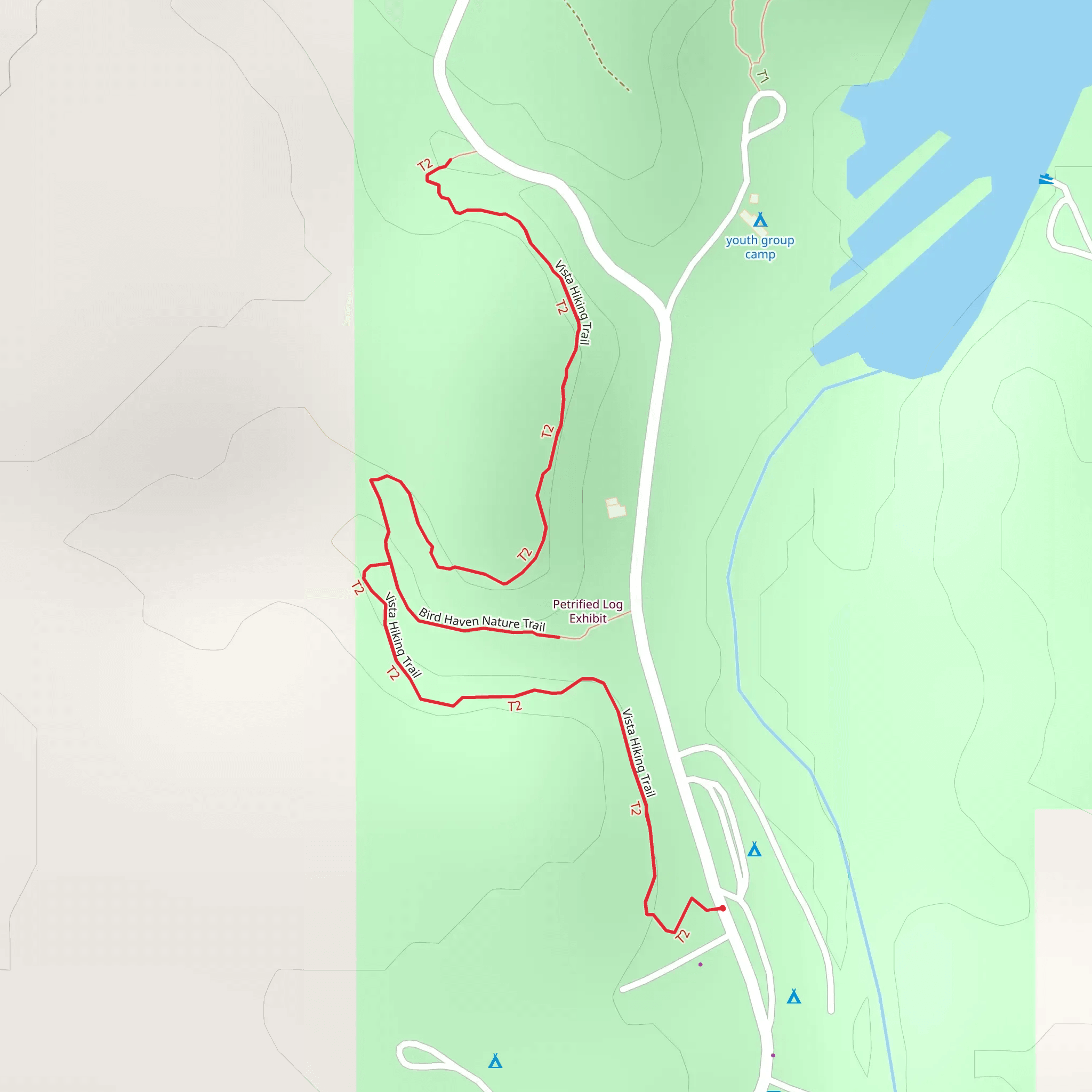 Vista Hiking Trail mobile static map