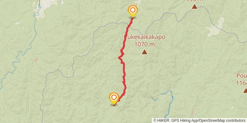 Moerangi Track stage 1 Map