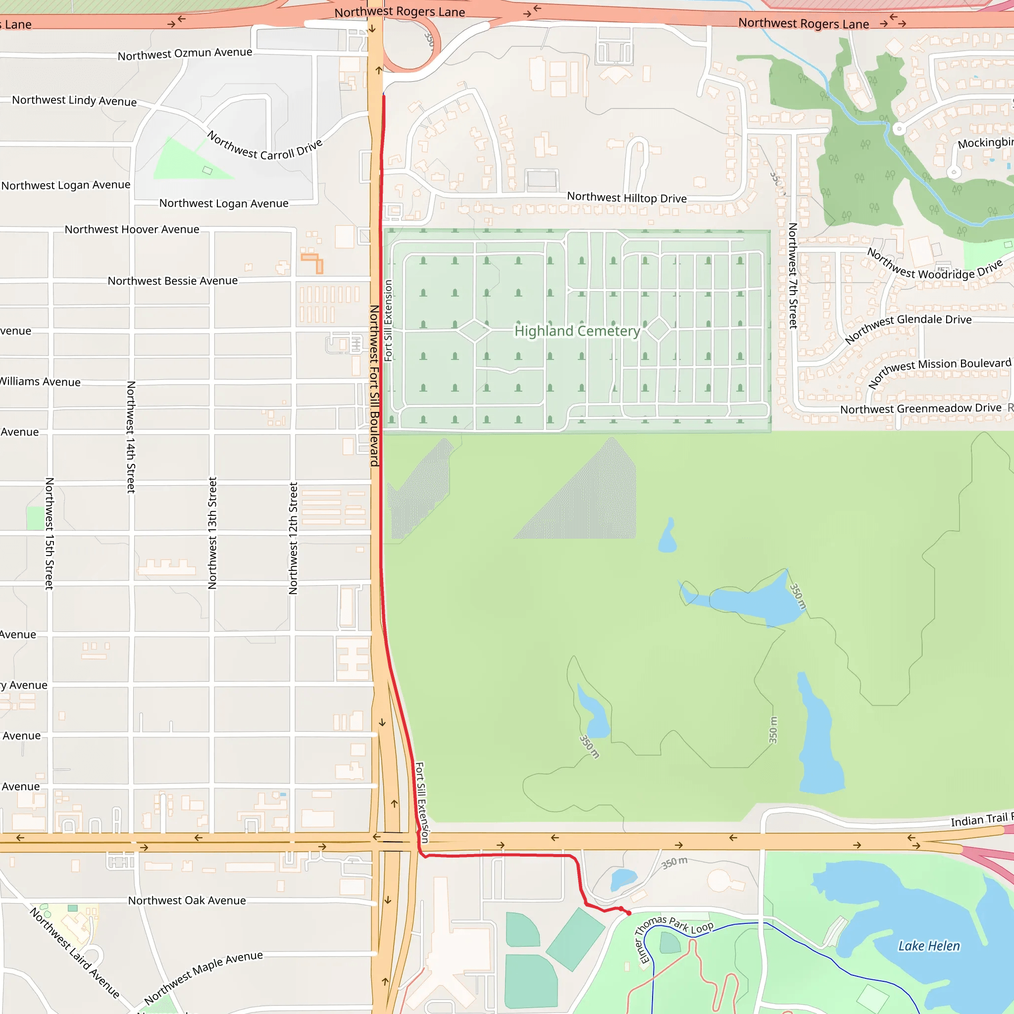 Fort Sill Extension mobile static map