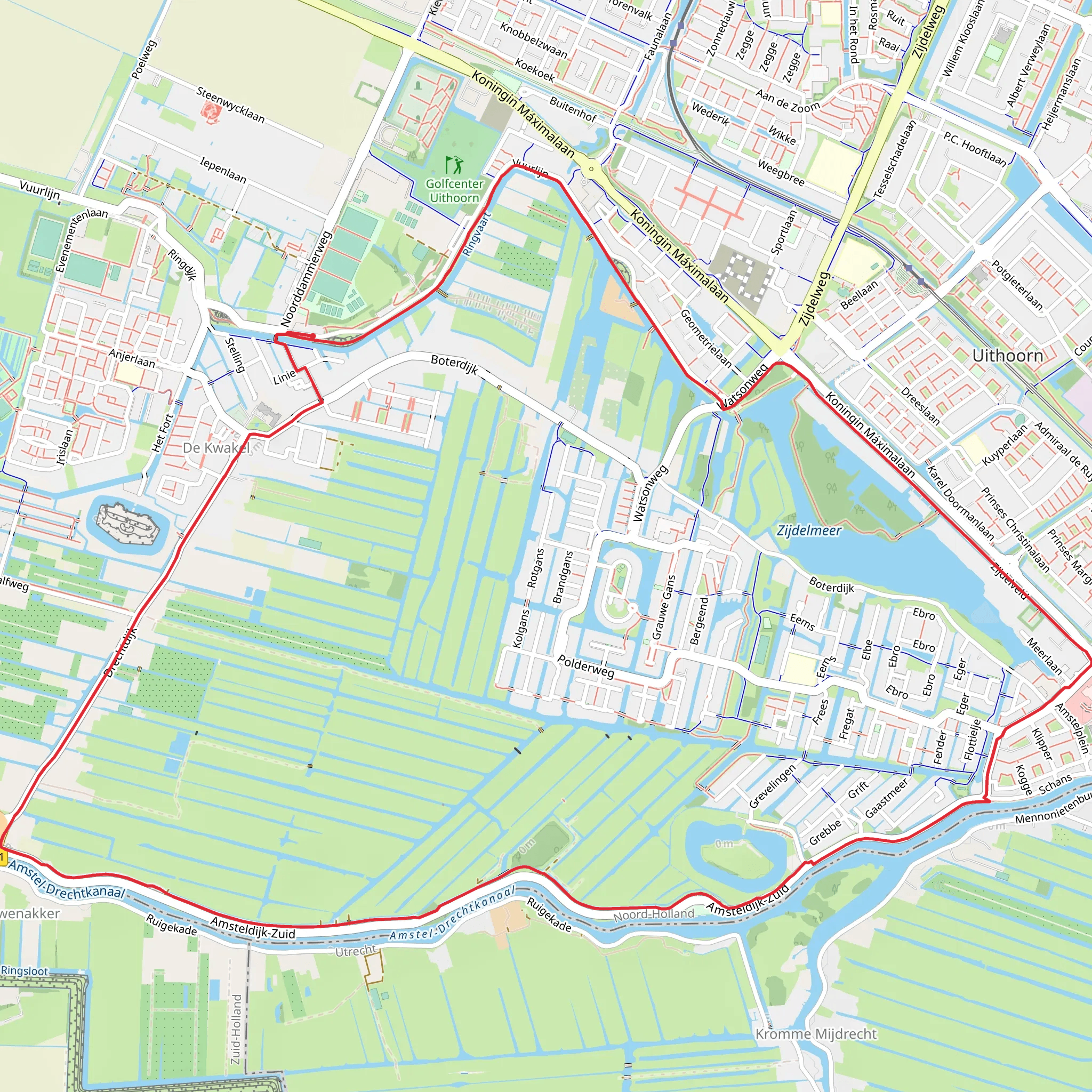 Fortenpad and Zijdelveld Loop mobile static map