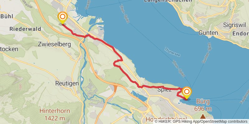 Camino Rankweil-Geneva spur 1 Map