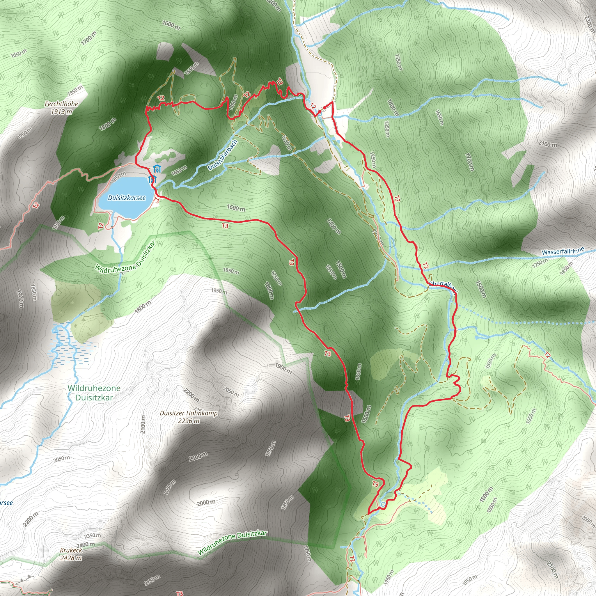 Neualm - Duisitzkarsee Lake Loop mobile static map