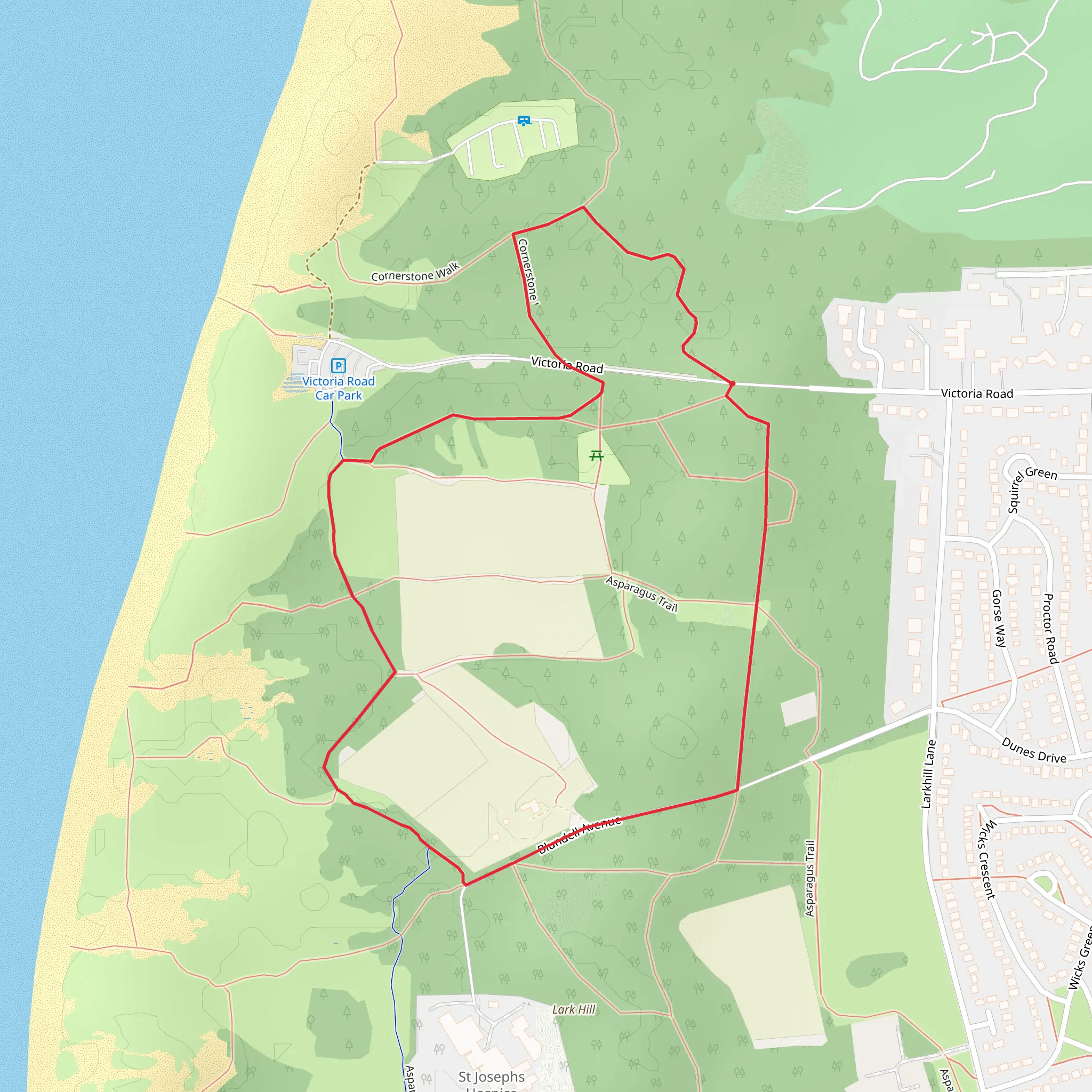National Trust - Formby Loop mobile static map