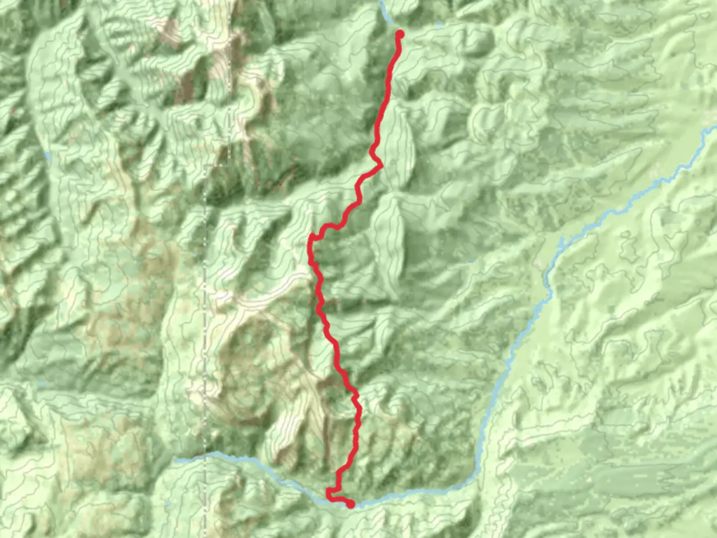 An image depicting the trail Cliff Creek and Highline Trail and its surrounding area.