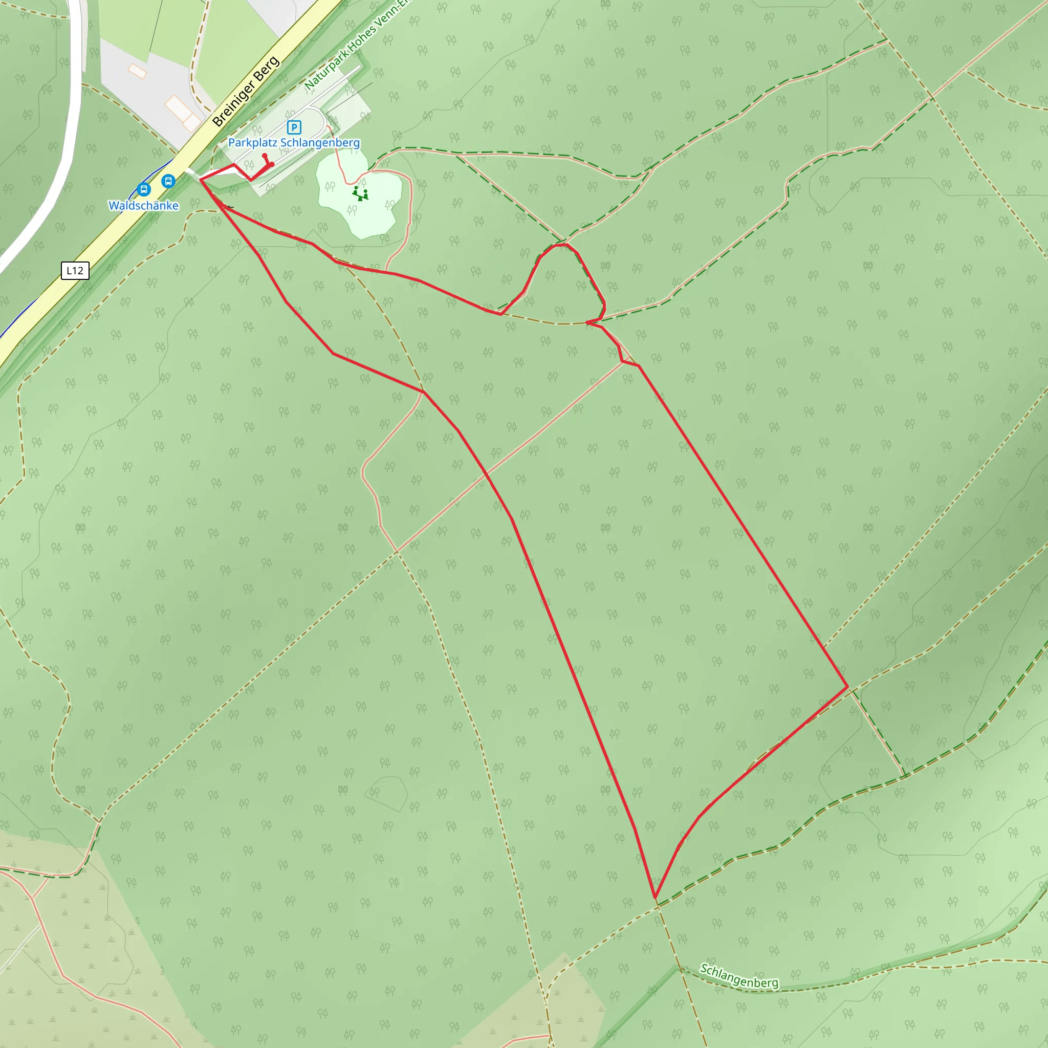 Stolberger Wald mobile static map
