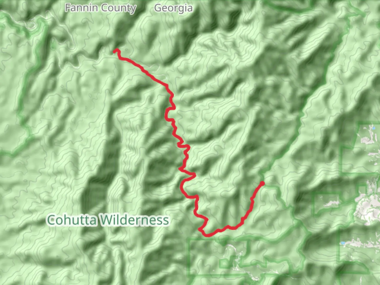 An image depicting the trail Jacks River Falls Trail and its surrounding area.