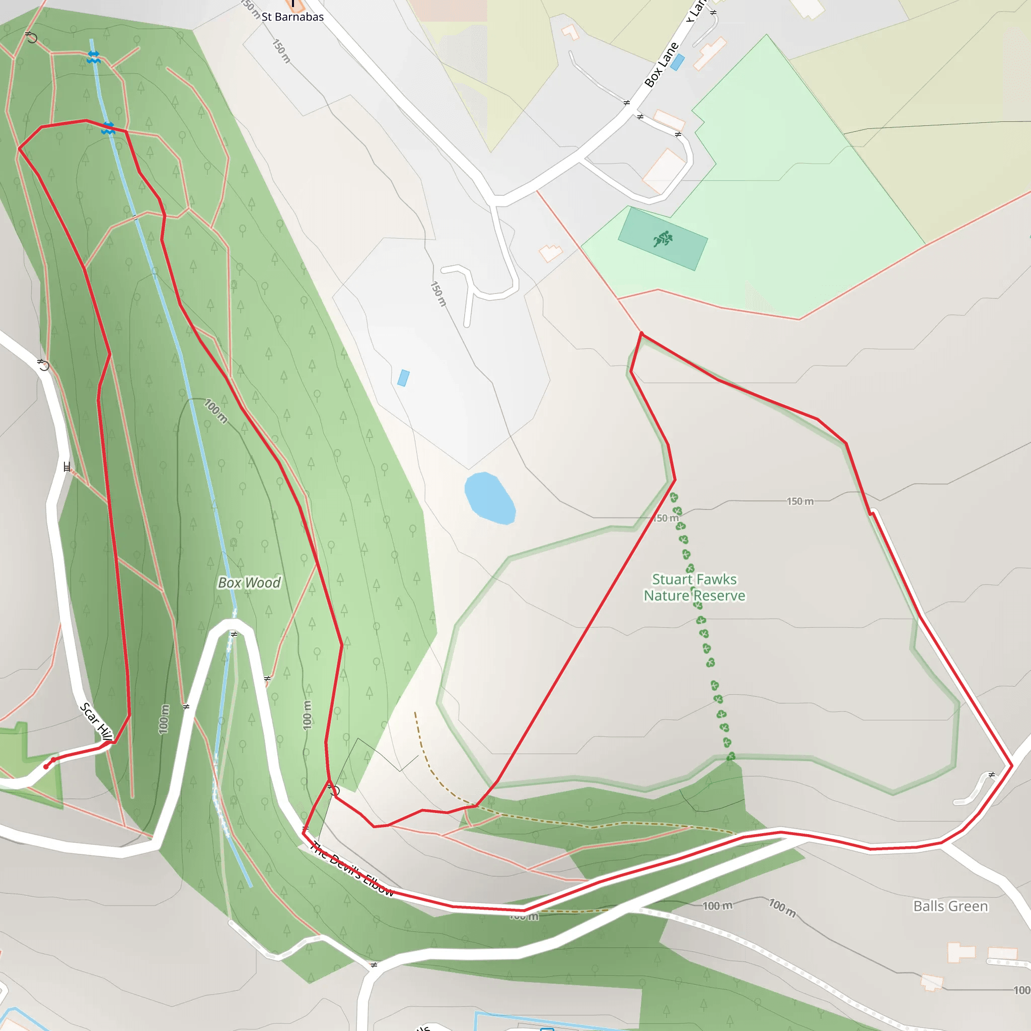 Box Wood Loop mobile static map