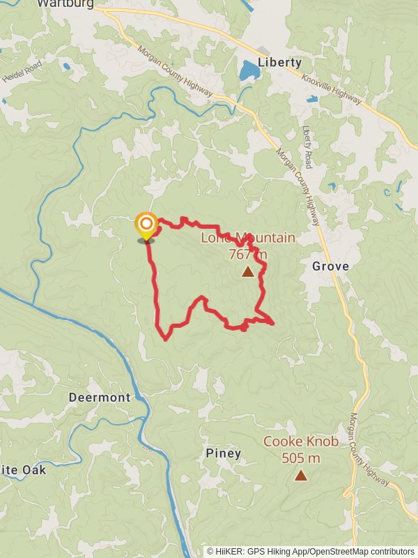 Loop around Lone Mountain