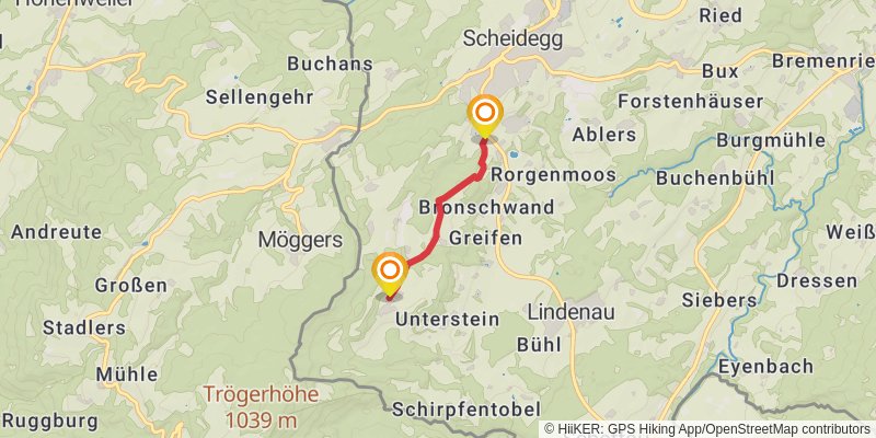 Wasserläufer - Route alt 8 Map