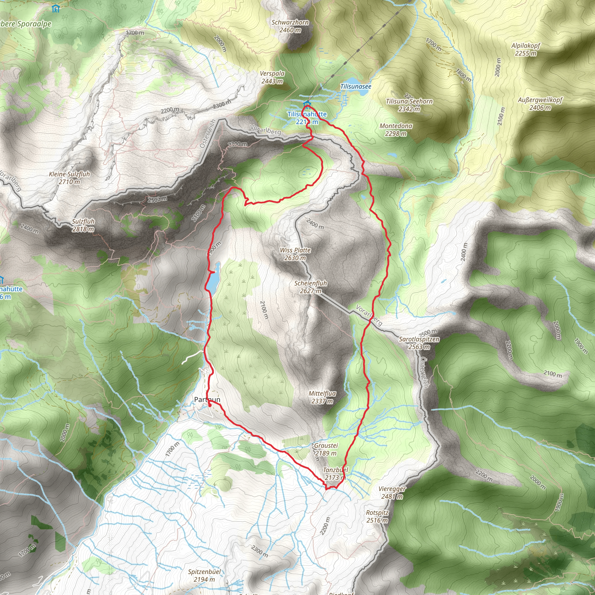 Schijenfluh Umrundung mobile static map