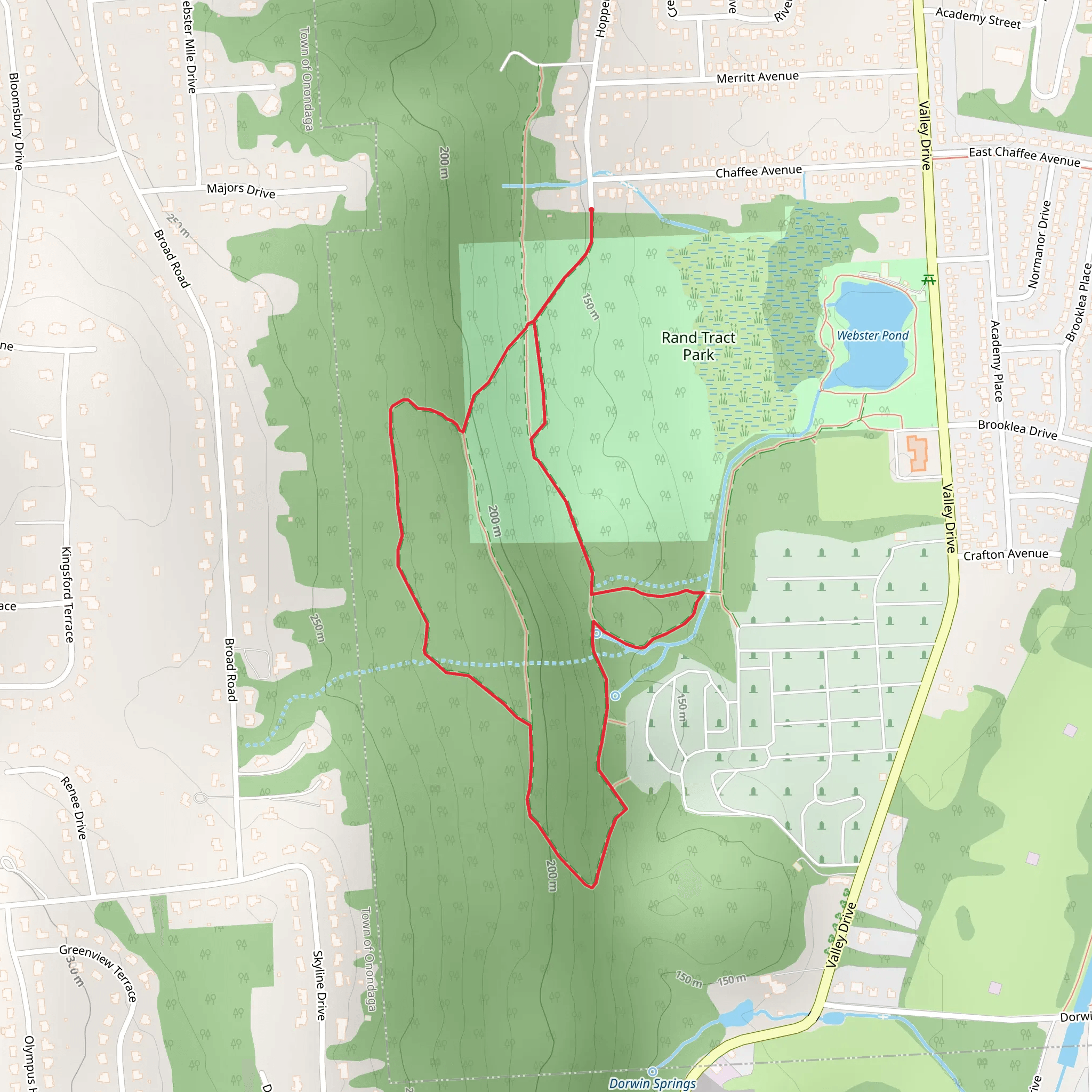 Rand Tract Park Loop Trail mobile static map