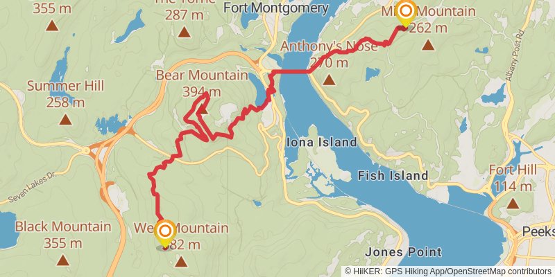 Appalachian Trail stage 138 Map