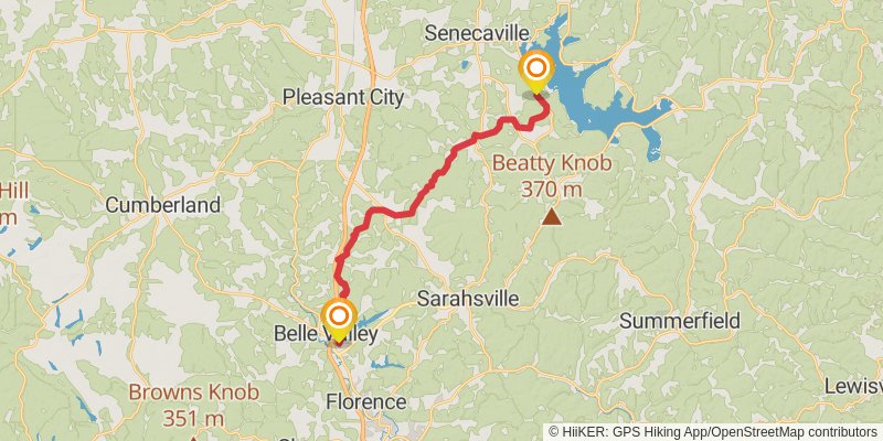 Buckeye Trail stage 85 Map