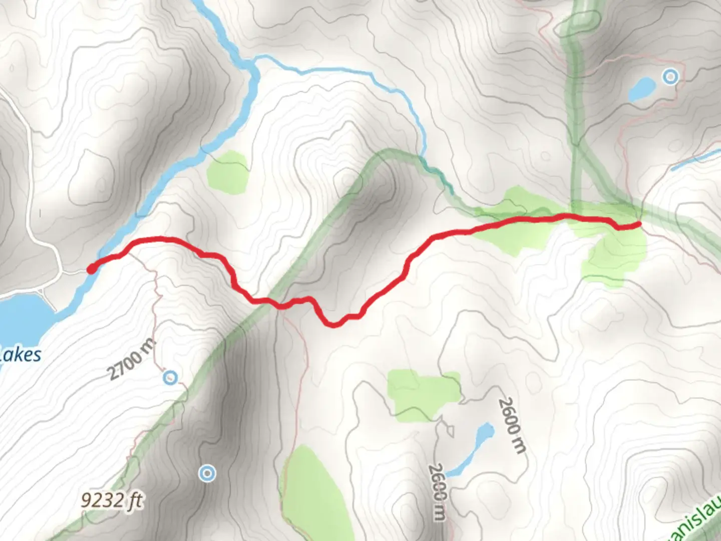An image depicting the trail Wolf Creek Trail and its surrounding area.