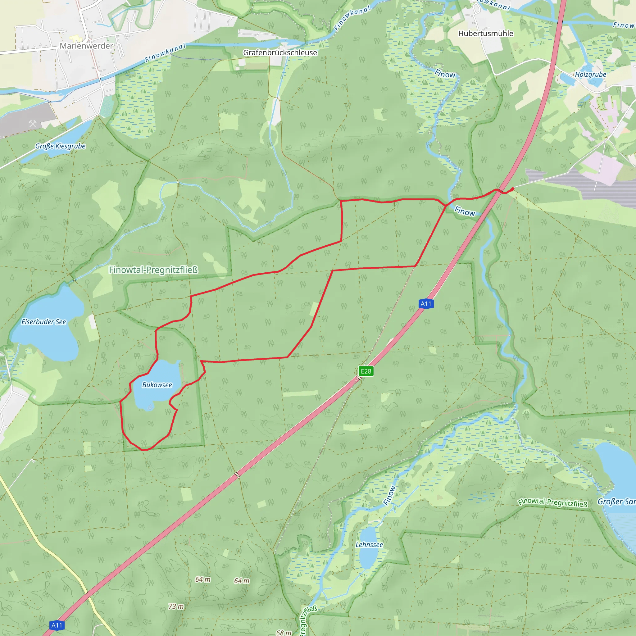 Bukowsee Loop mobile static map