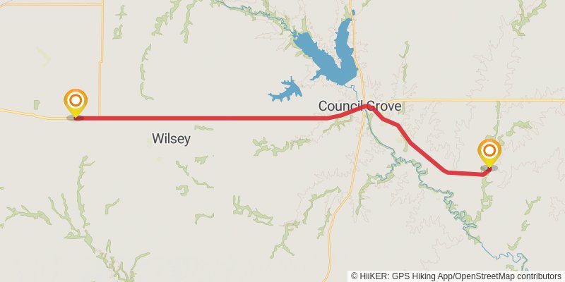 American Discovery Trail - South stage 50 Map