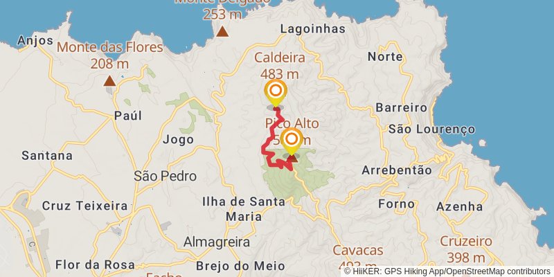 Great Route of Santa Maria alt 2 Map