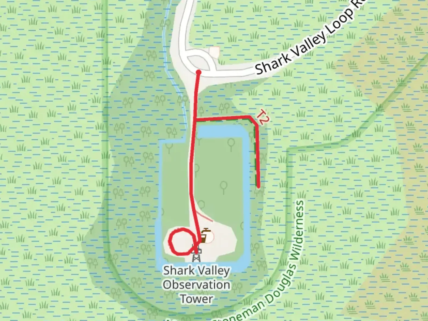 An image depicting the trail Borrow Pit Trail and its surrounding area.