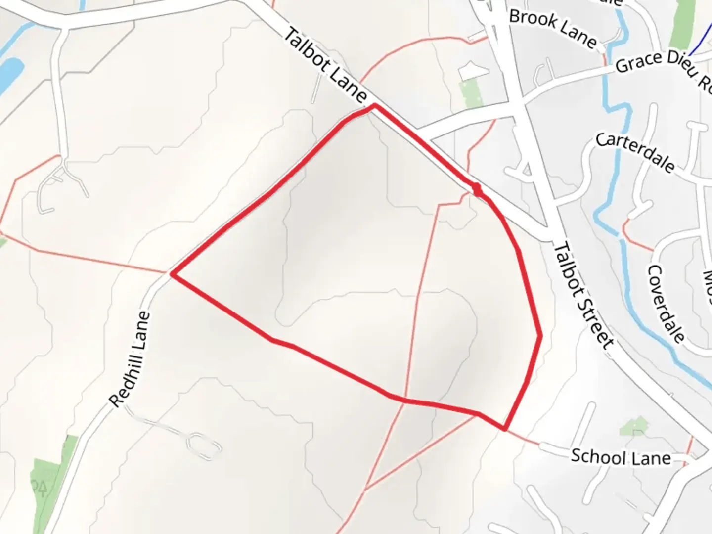 An image depicting the trail Thringstone Short Loop and its surrounding area.
