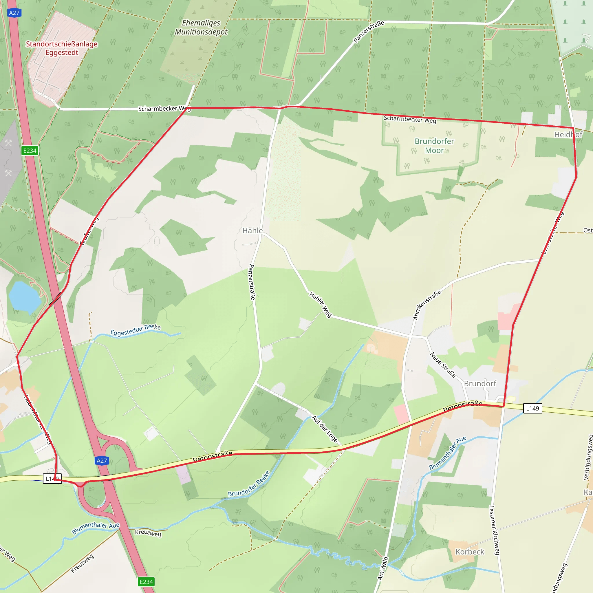 Eggestedt Loop mobile static map