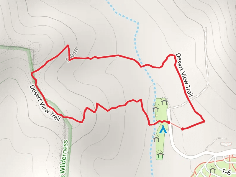Desert View Trail mobile static map