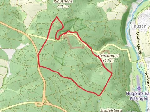 Wanderwg Offener Gelber Pfeil and Kissinger Runde