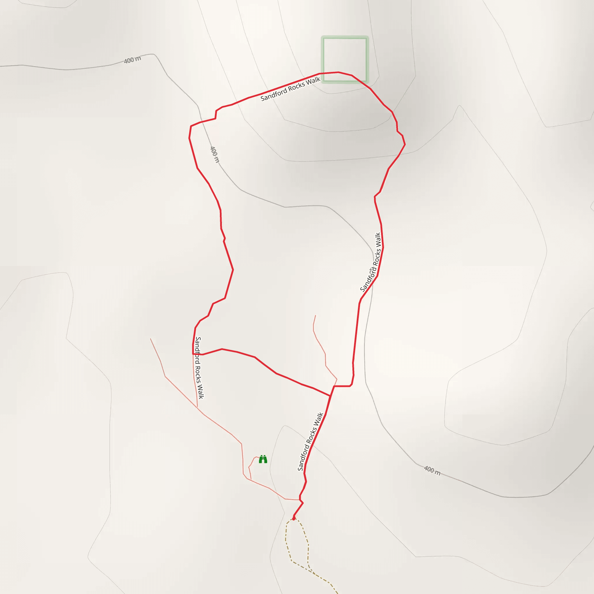 Sanford Rocks Walk mobile static map