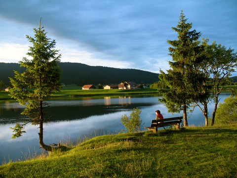 An image depicting the trail La Vy aux Moines and its surrounding area.