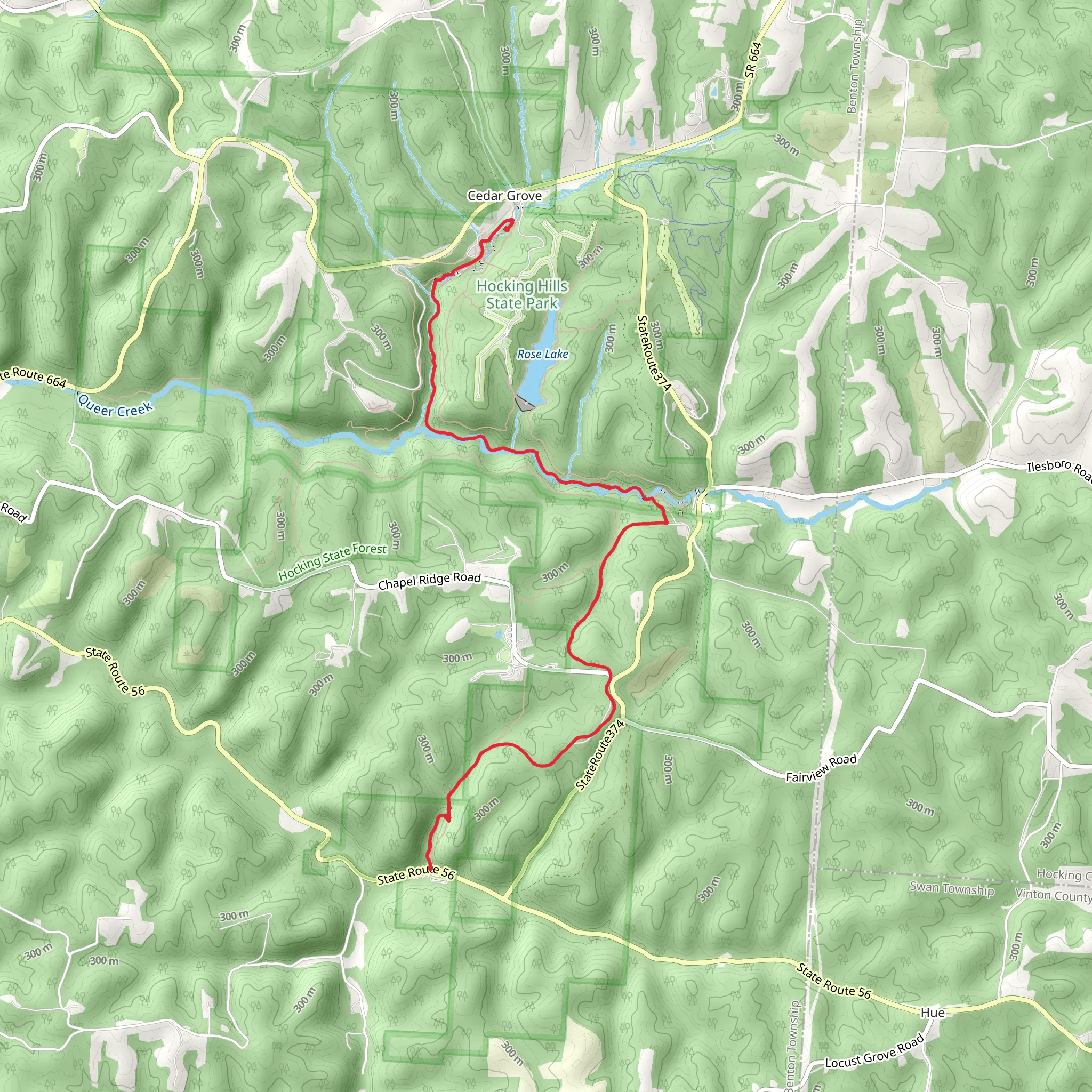 Gorge Exit Trail via Buckeye Trail mobile static map