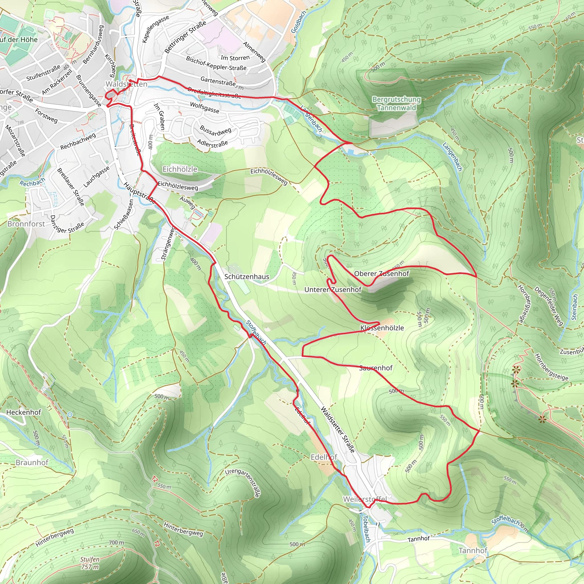 Glaubensweg 5 mobile static map