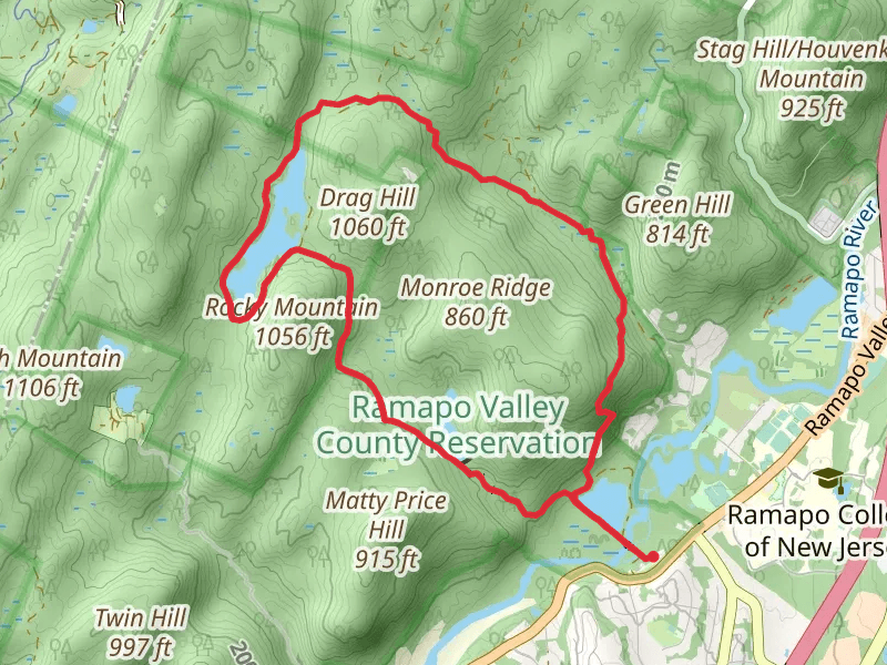 Bear Swamp Lake, MacMillan Reservoir and Halifax Trail via Vista Loop
