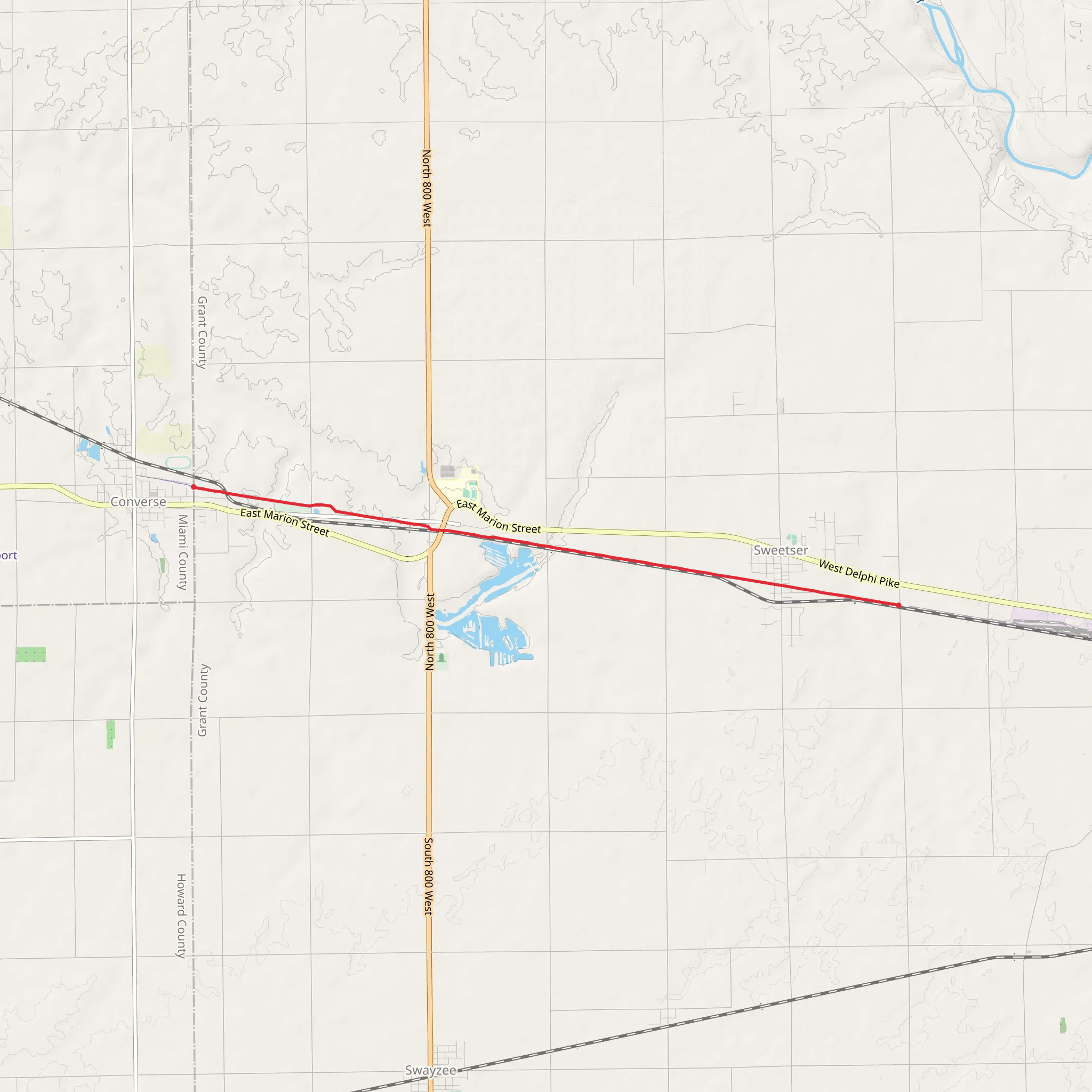Sweetser Switch Trail mobile static map
