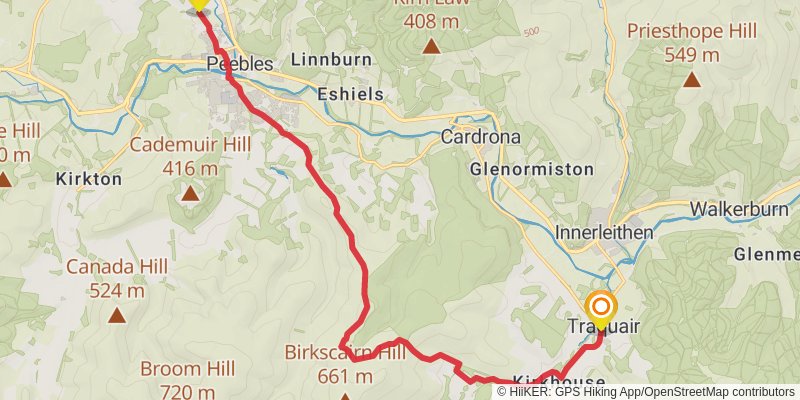 Cross Borders Drove Road stage 3 Map