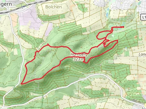 Hornberg via Frankenweg and Rotes Kreuz