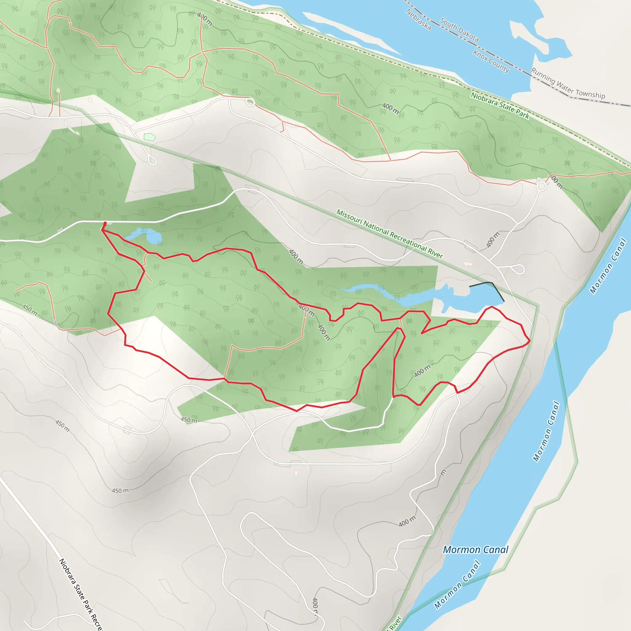 Deer Creek Trail and Mack Loop Trail mobile static map