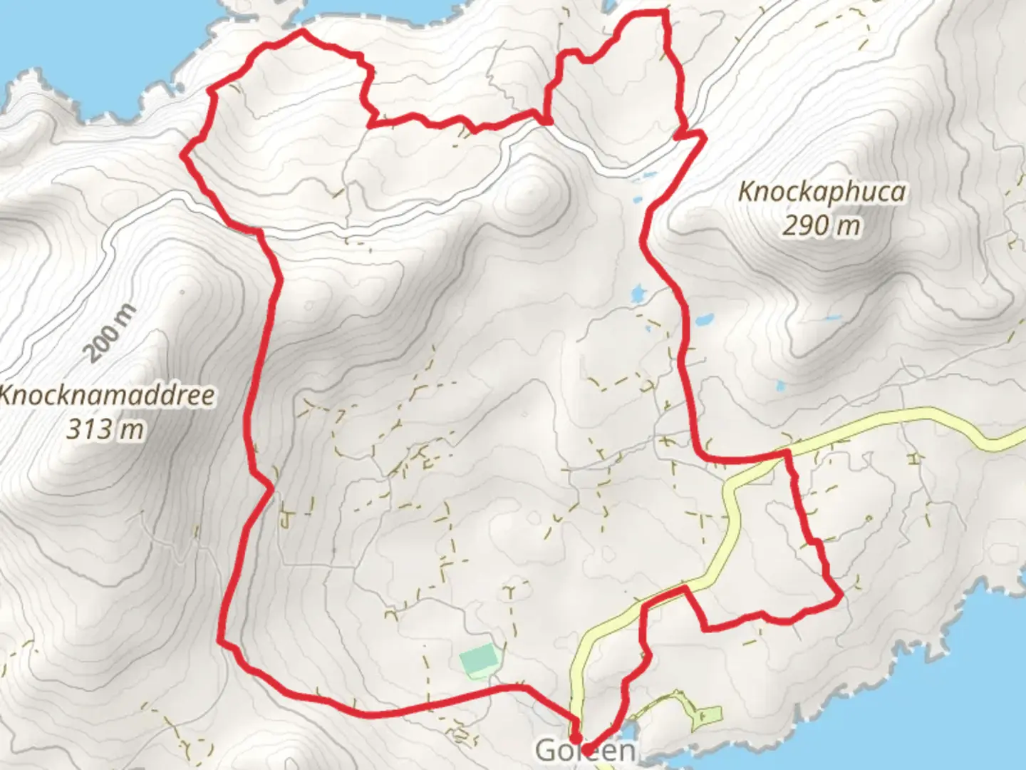 An image depicting the trail Fastnet Gortdubh Loop Walk and its surrounding area.