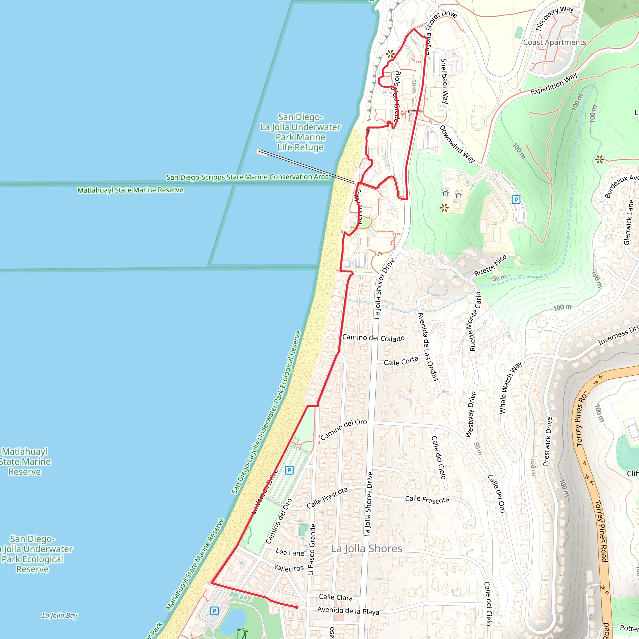 La Vereda Drive mobile static map