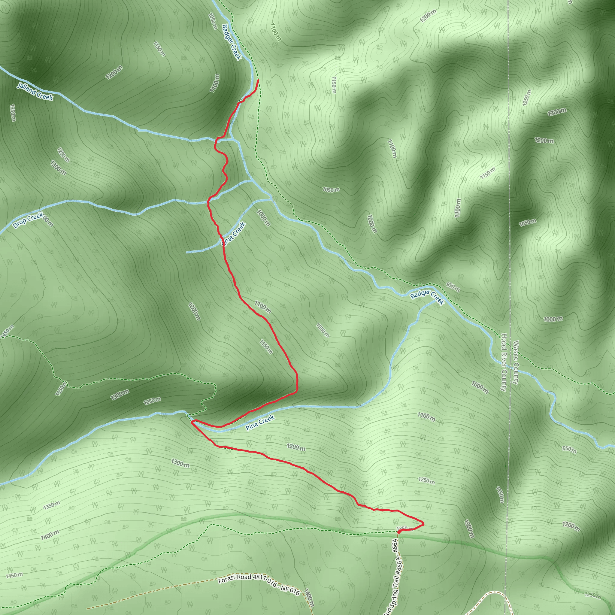 Post Camp Trail mobile static map